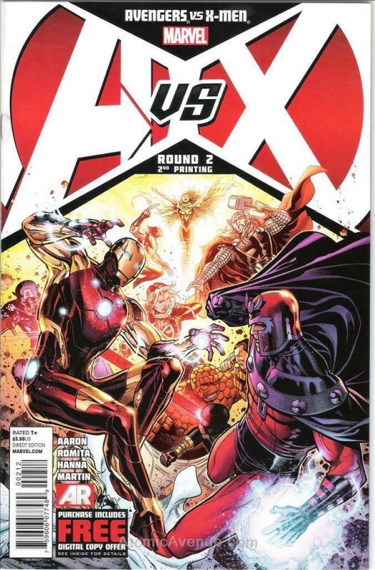 Avengers vs. X-Men #2 (2nd) VF; Marvel | save on shipping - details inside