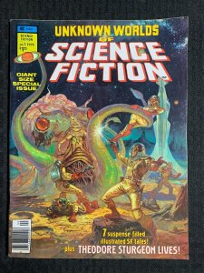 1976 UNKNOWN WORLDS OF SCIENCE FICTION Magazine #1 FN 6.0 Giant-Size Special