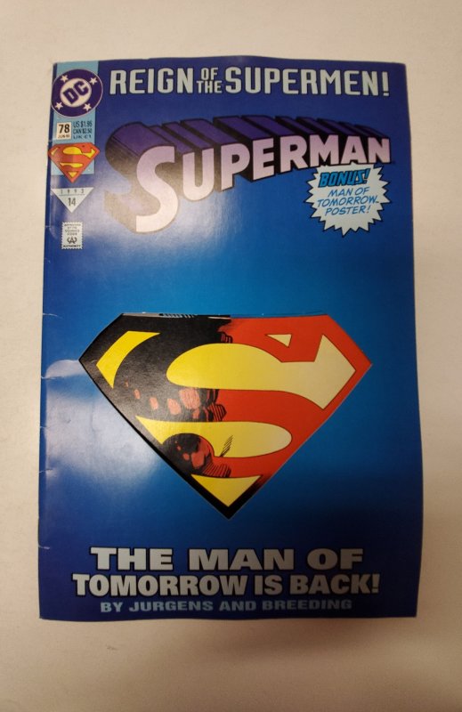 Superman #78 (1993) NM DC Comic Book J667