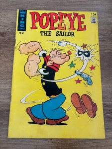 Popeye # 92 VG/FN King Comic Book Sailor Man 22 J289
