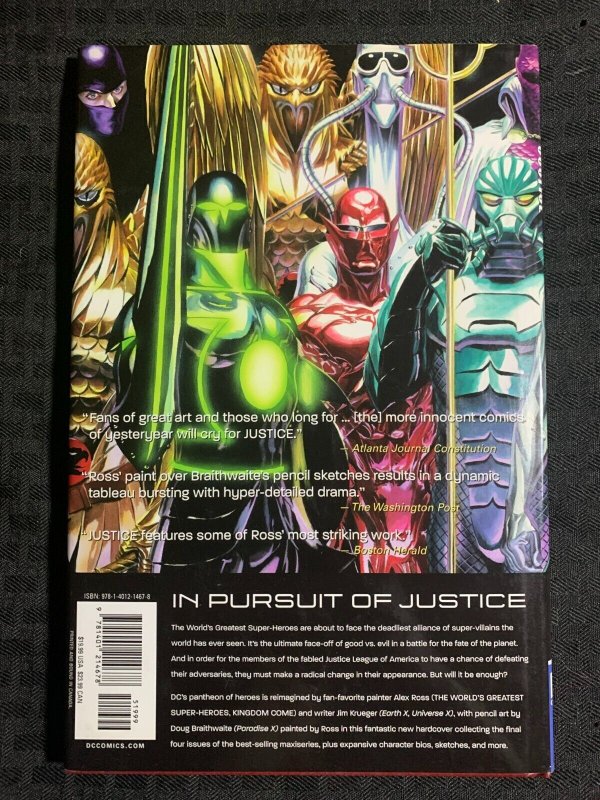 2007 JUSTICE Volume 3 HC/DJ VF+/FN+ 1st DC Comics / Alex Ross