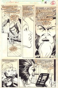 The Adventures of the X-Men #1 p.18 - Wolverine & Storn 1996 art by Ben Herrera