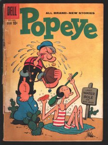 Popeye #50 1959-Dell-Olive Oyl swimsuit cover-G