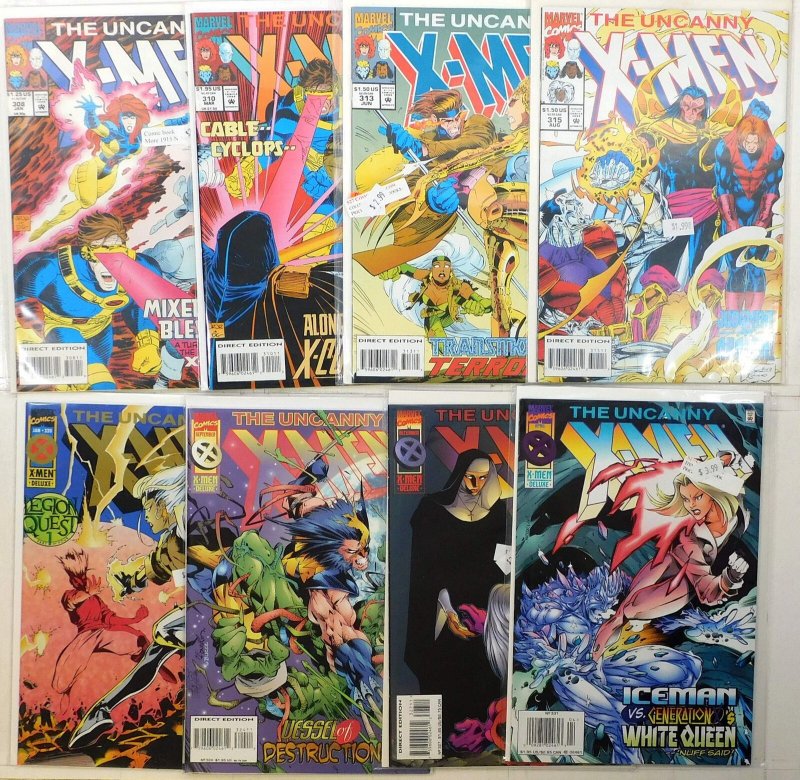 Uncanny X-Men Lot 8 #308, 310, 313, 315, 320, 324, 327, 331 1994 Marvel Comics