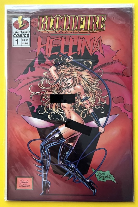 Bloodfire Hellina Deodato Nude Cover Comic Books Modern Age Lightning Comics