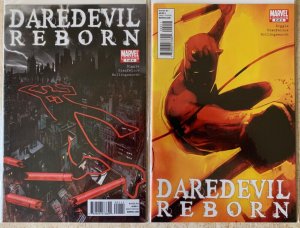 DAREDEVIL MINI-SERIES LOT OF 8: NINJA 1-3, REBORN 1-4, BULLSEYE: THE TARGET 1