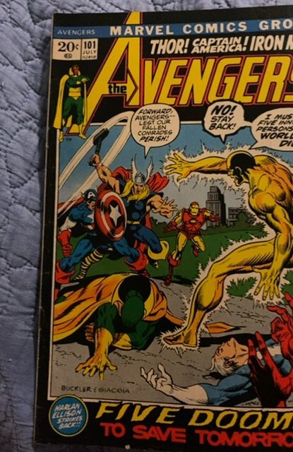 The Avengers #101 (1972)5 dooms to save tomorow