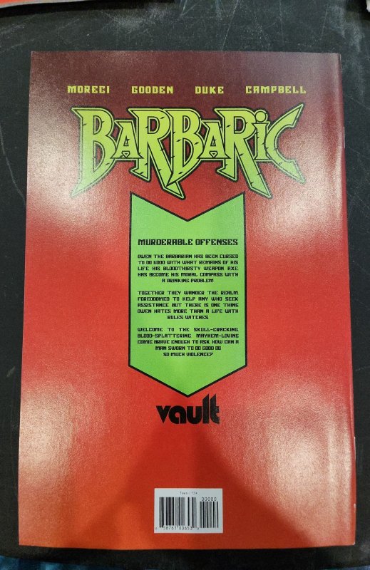 Barbaric #1 Free Comic Book Day Cover (2021)