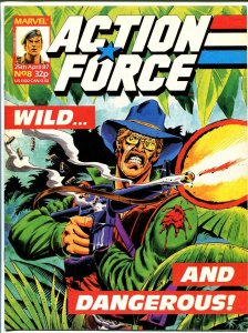 Action Force #8 1987-Marvel-Violent cover-British GI Joe series-VF 