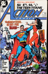 Action Comics #584 Direct Edition (1986) Teen Titans