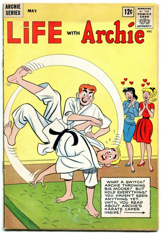 Life With Archie #20 1963 Betty-Veronica-karate-motorcycle gang G+