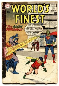 WORLD'S FINEST #105 1959-SUPERMAN-BATMAN-KUBERT ART--GA G