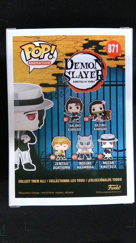 Funko Pop! Demon Slayer Muzan Kibutsuji #871 Vinyl Fig NF 