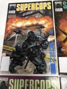 Supercops (1990) Set Issues # 1-4 Now Comics • (FN/VF) • Spectacular • Premiere