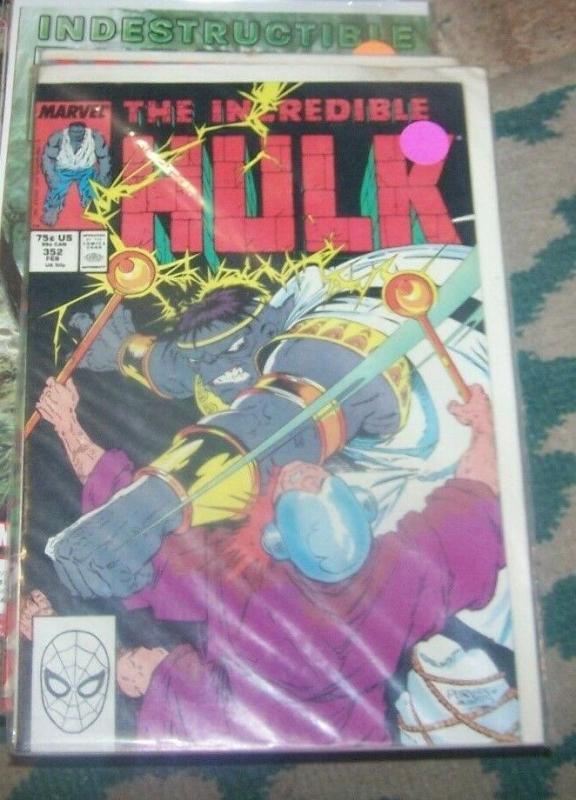 Incredible Hulk  # 352 JUl 1988 MARVEL  GRAY HULK joe fixit vegas mob