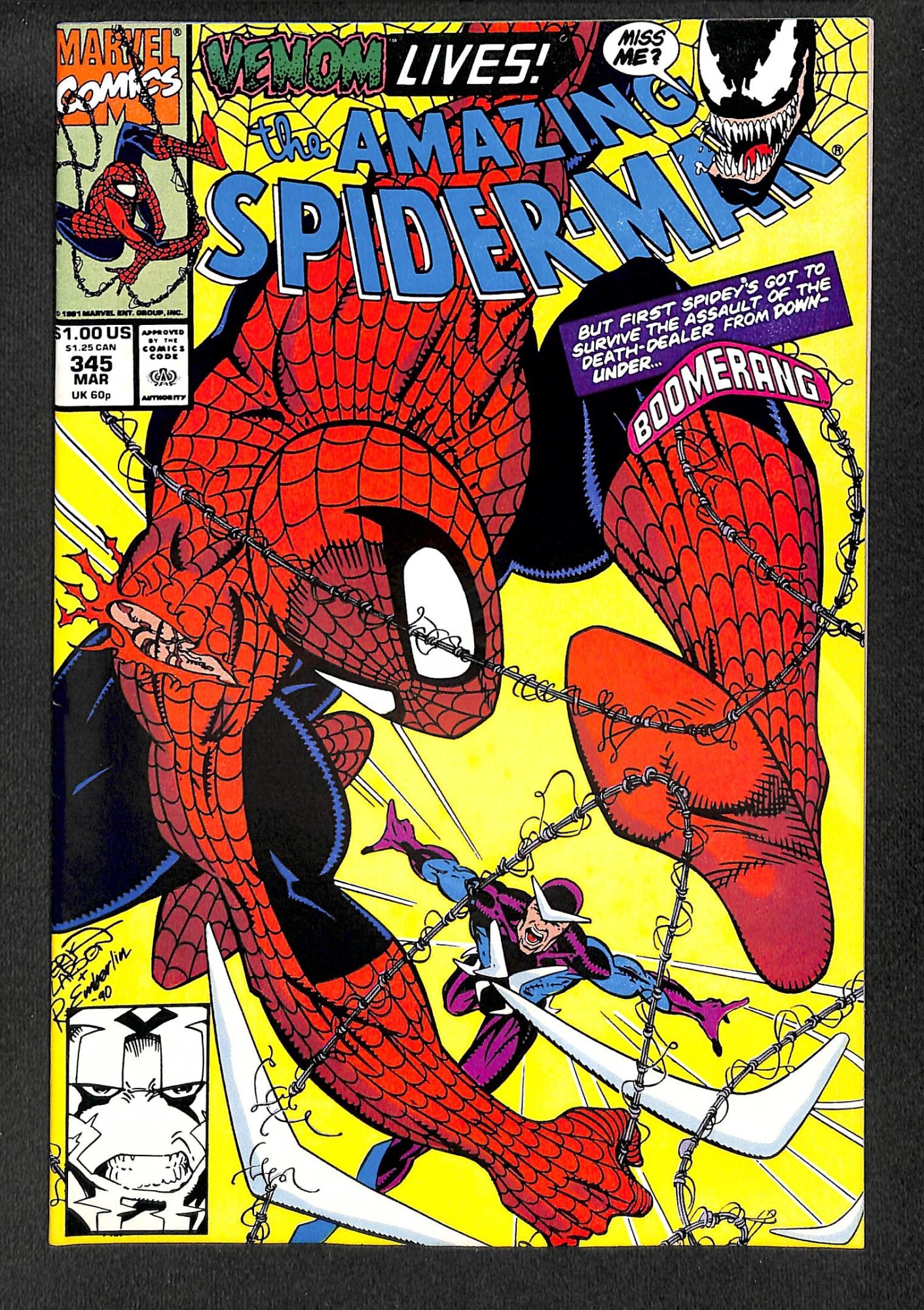 The Amazing Spider-Man #345 (1991) | Comic Books - Copper Age, Marvel ...