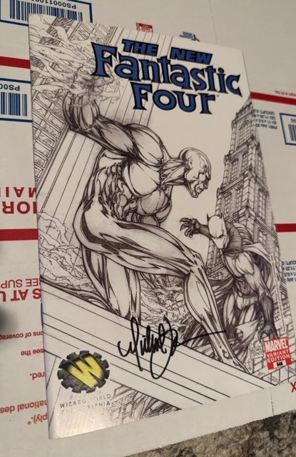 Fantastic Four #546 Wizard World Cover (2007)signed by Michael turner