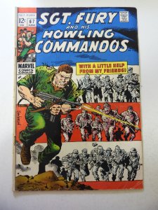 Sgt. Fury #67 (1969) VG Condition 3/4 tear bc
