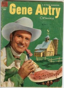GENE AUTRY  79 VG September 1953 photocover w/watermelo COMICS BOOK