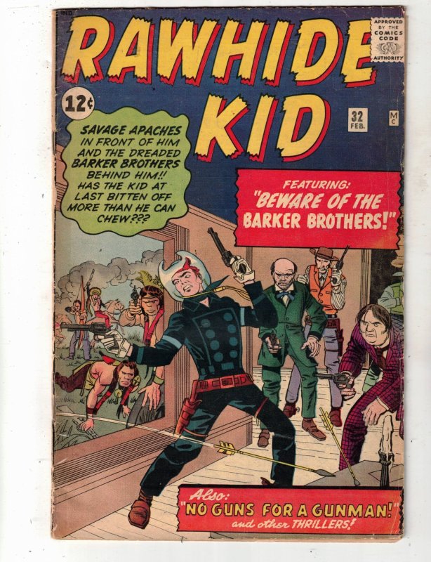 The Rawhide Kid #32 (1963)VG+ 50% OFF SALE ON NOW! Jack The King Kirby art