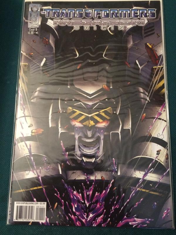 Transformers Megatron Origin #1 cover B