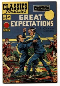 CLASSICS ILLUSTRATED #43-1949-HRN 62-GREAT EXPECTATIONS-CHARLES DICKENS-VF-