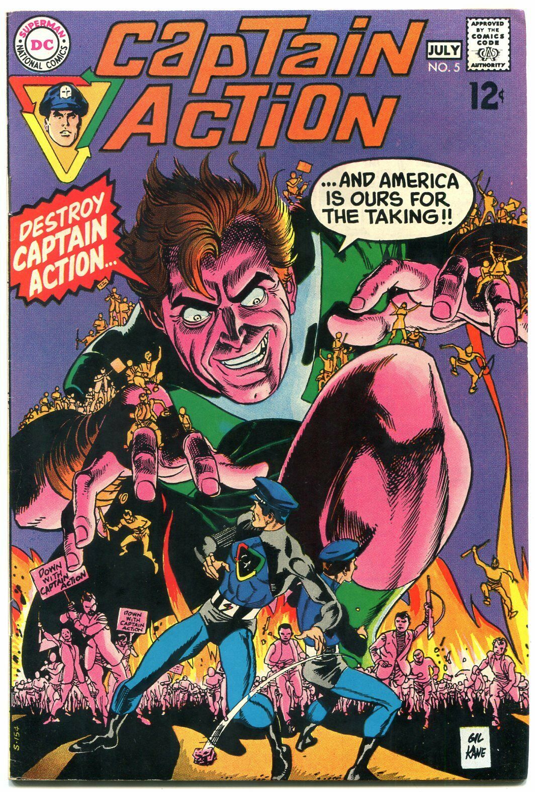 captain action comic book