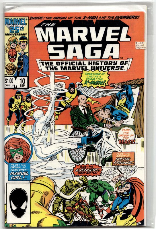 The Marvel Saga The Official History of the Marvel Universe #10 (1986) Marvel...