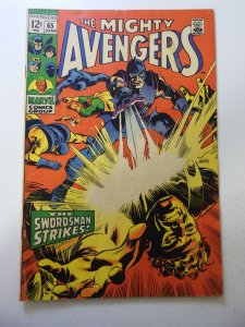 The Avengers #65 (1969) GD/VG Condition tape on fc, moisture stains