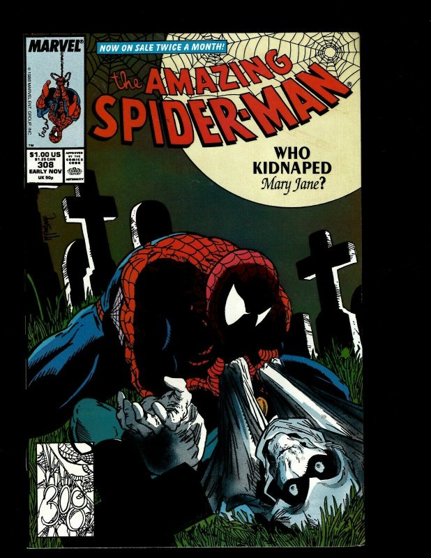 Amazing Spider-Man # 308 NM Marvel Comic Book Venom Todd McFarlane Art GB4