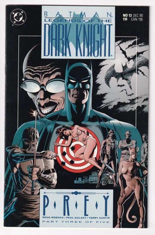 Batman Legends Of The Dark Knight #13 Prey December 1990 DC Moench Gulacy Austin 