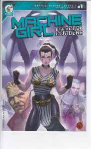 MACHINE GIRL & SPACE INVADERS (2020 RED 5 - STONEBOT) #1 CVR A SERGIO MONJES