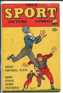 TRUE SPORT PICTURE STORIES #10 1947-BOB POWELL-FOOTBALL-MT EVEREST-fn+