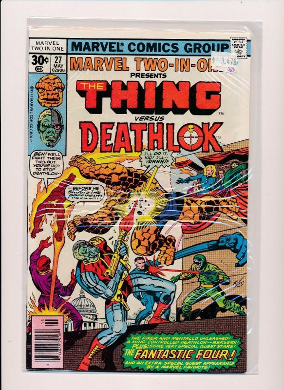 MARVEL TWO IN ONE-The THING vs DEATHLOK #27  F/VF(SRU249)