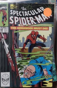 SPECTACULAR  SPIDER-MAN #  165  1990  MARVEL last arranger 1st key  knight fogg