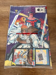 X-Force # 1 NM Marvel Comic Book Sealed In Polybag Shatterstar Card 21 J408