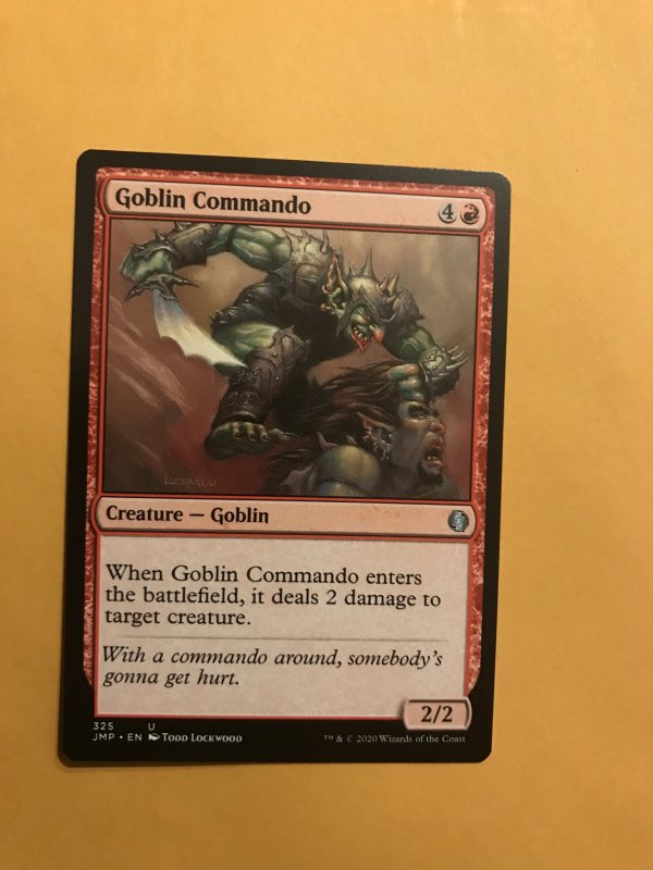 GOBLIN COMMANDO card : Magic the Gathering MTG card; JUMPSTART 2020 NM/M