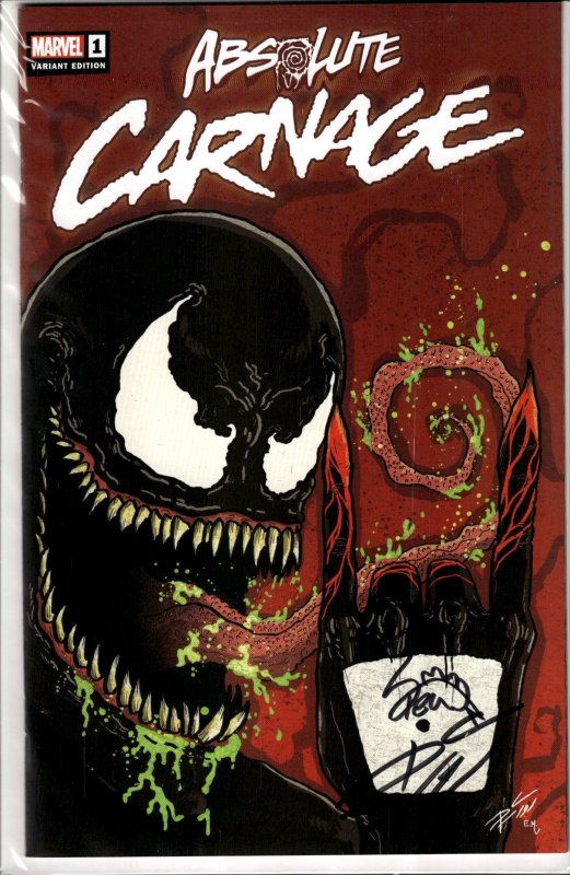 Absolute Carnage #1 Midtown Comics (2019) Signed by Cates and Stegman w/ COA!