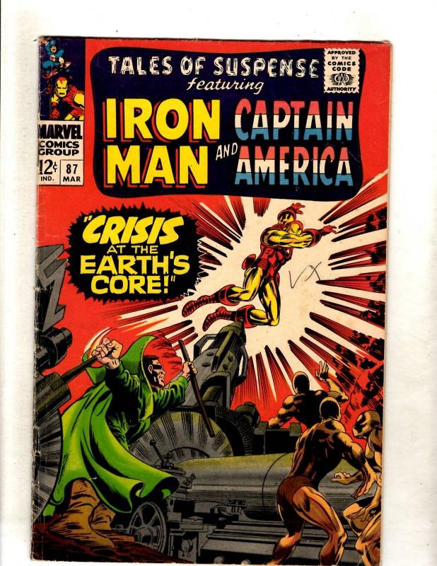 Tales Of Suspense # 87 FN Marvel Comic Book Iron Man Captain America Hulk JL15