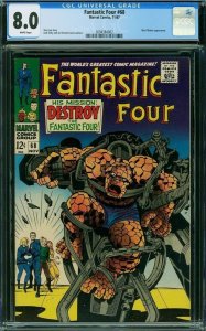Fantastic Four #68 (Marvel, 1967) CGC 8.0