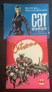 1991/2007 CATWOMAN 11x17 Poster Folder Happy Meal Box & Stickers LOT FN/FVF