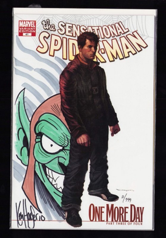 Sensational Spider-Man #41 - Dynamic Forces Ltd Sketch Cover 2pc (9.2) 2007