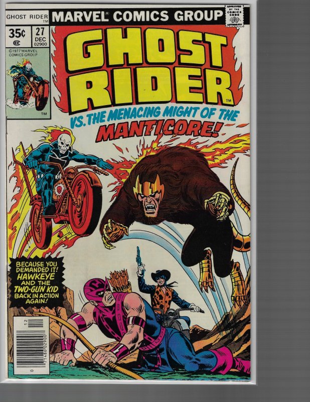 Ghost Rider #27 (Marvel, 1977) VF+