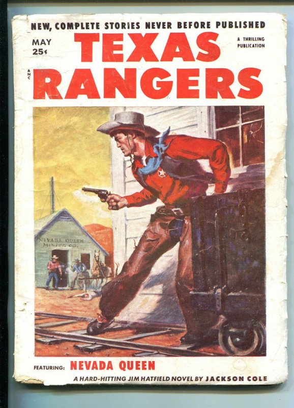 TEXAS RANGERS-05/1952-WESTERN PULP THRILLS-JIM HATFIELD-good