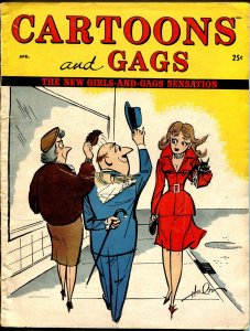 Cartoons and Gags 4/1960-Marvel-funnycover-wacky humor-FR/G