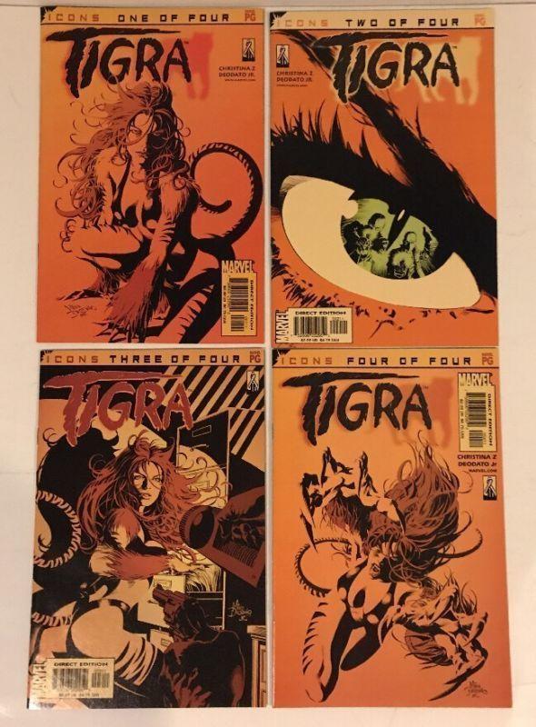 Tigra 1-4 Complete Near Mint Lot Set Run Icons