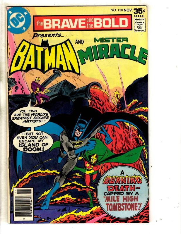 Lot Of 5 Brave & The Bold DC Comic Books # 133 134 135 136 138 Batman Flash J293