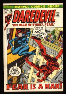 Daredevil #90 FN+ 6.5 Black Widow! Marvel Comics