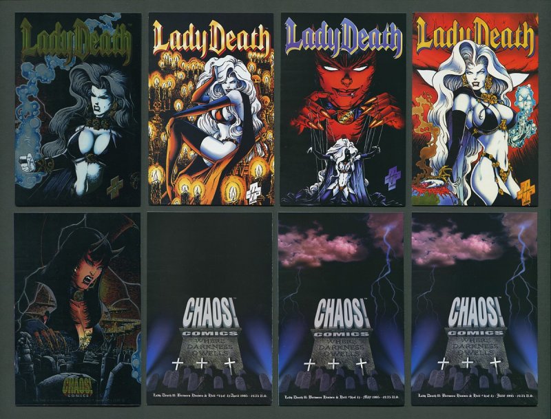 Lady Death: Between Heaven & Hell  #1 #2  #3  #4 (SET)  NM  1995