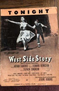 Tonight from Broadway cast-West Side Story sheet music